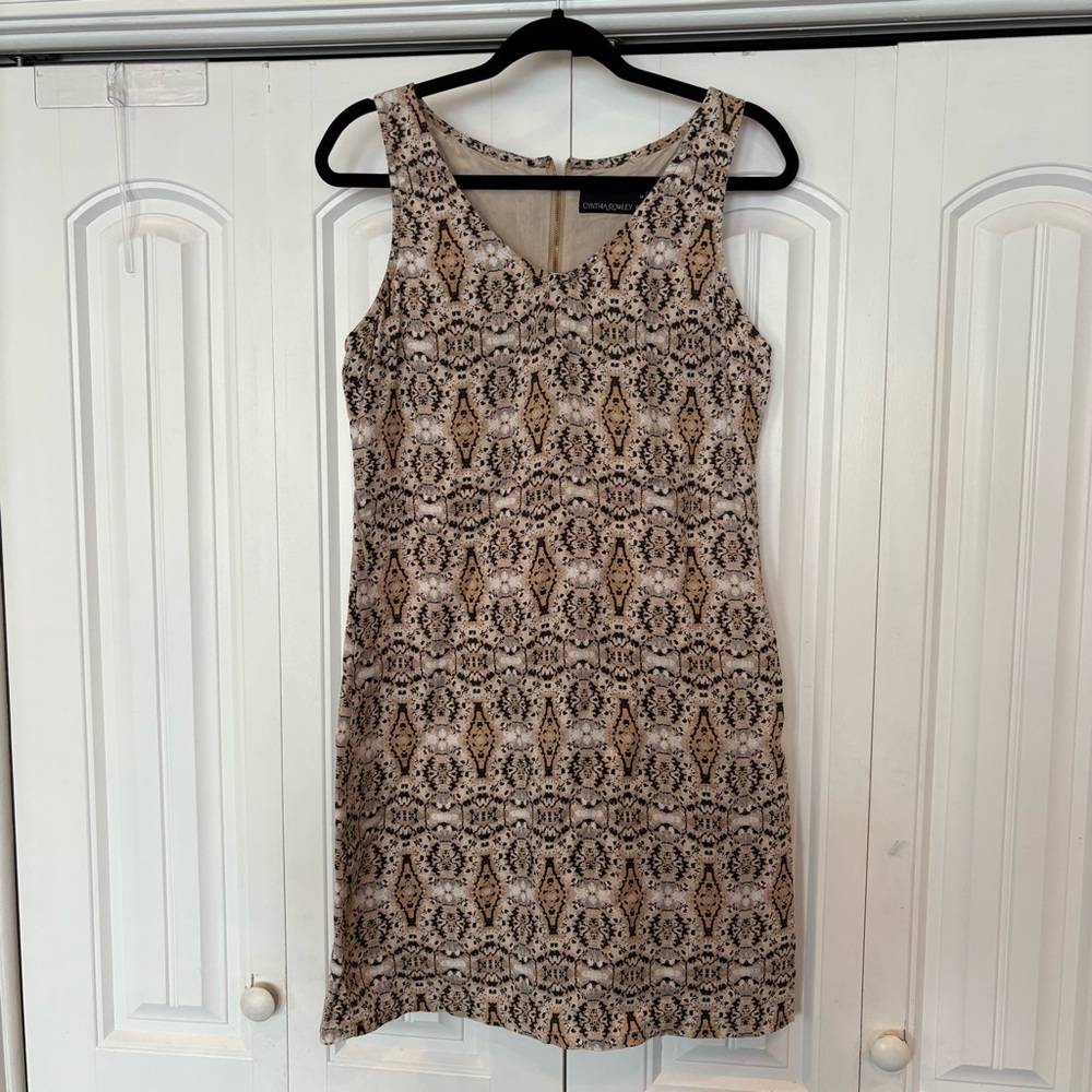 Cynthia Rowley Neutral Linen Dress Size‎ 6